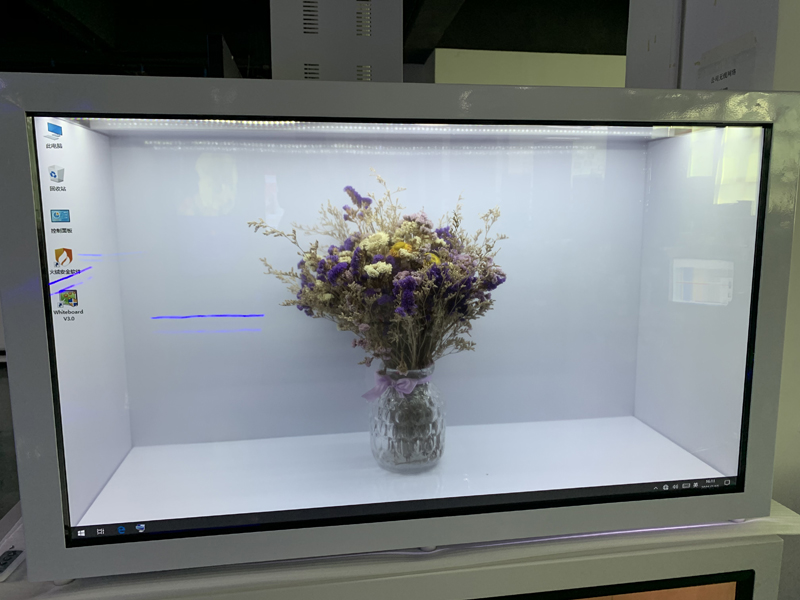智能展廳透明顯示屏透明顯示柜互動展示系統解決方案